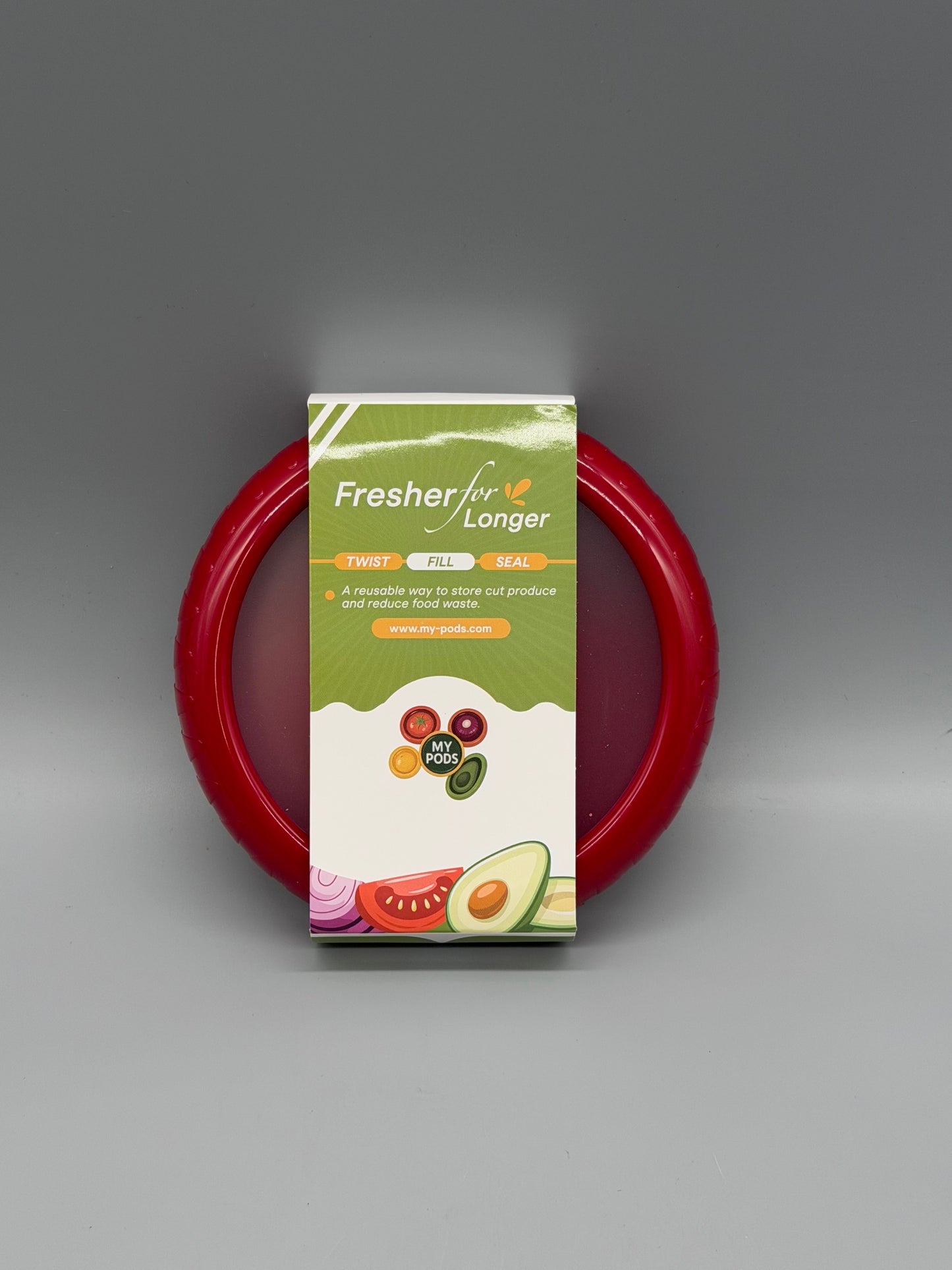 My Pods Red Silicone Food Storage Pod