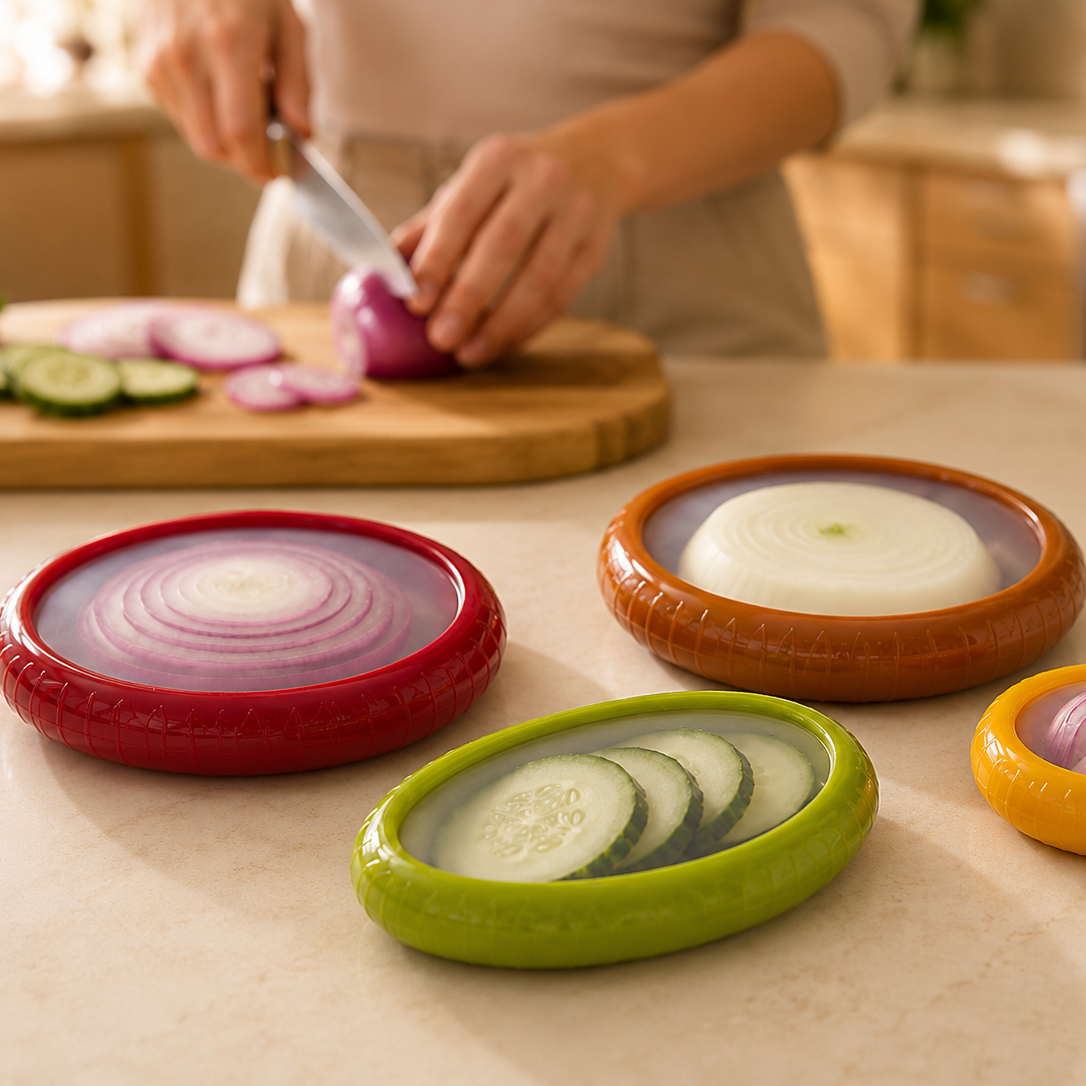 My Pods reusable silicone fruit and vegetable storage pods